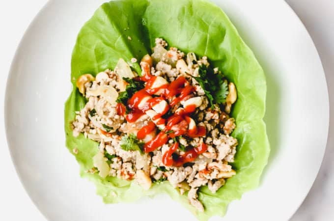 Thai Peanut Lettuce Wraps + 30 Minute Thyroid Cookbook Review @shawsimpleswaps #thyroidhealth #cookingforhealth #Paleo