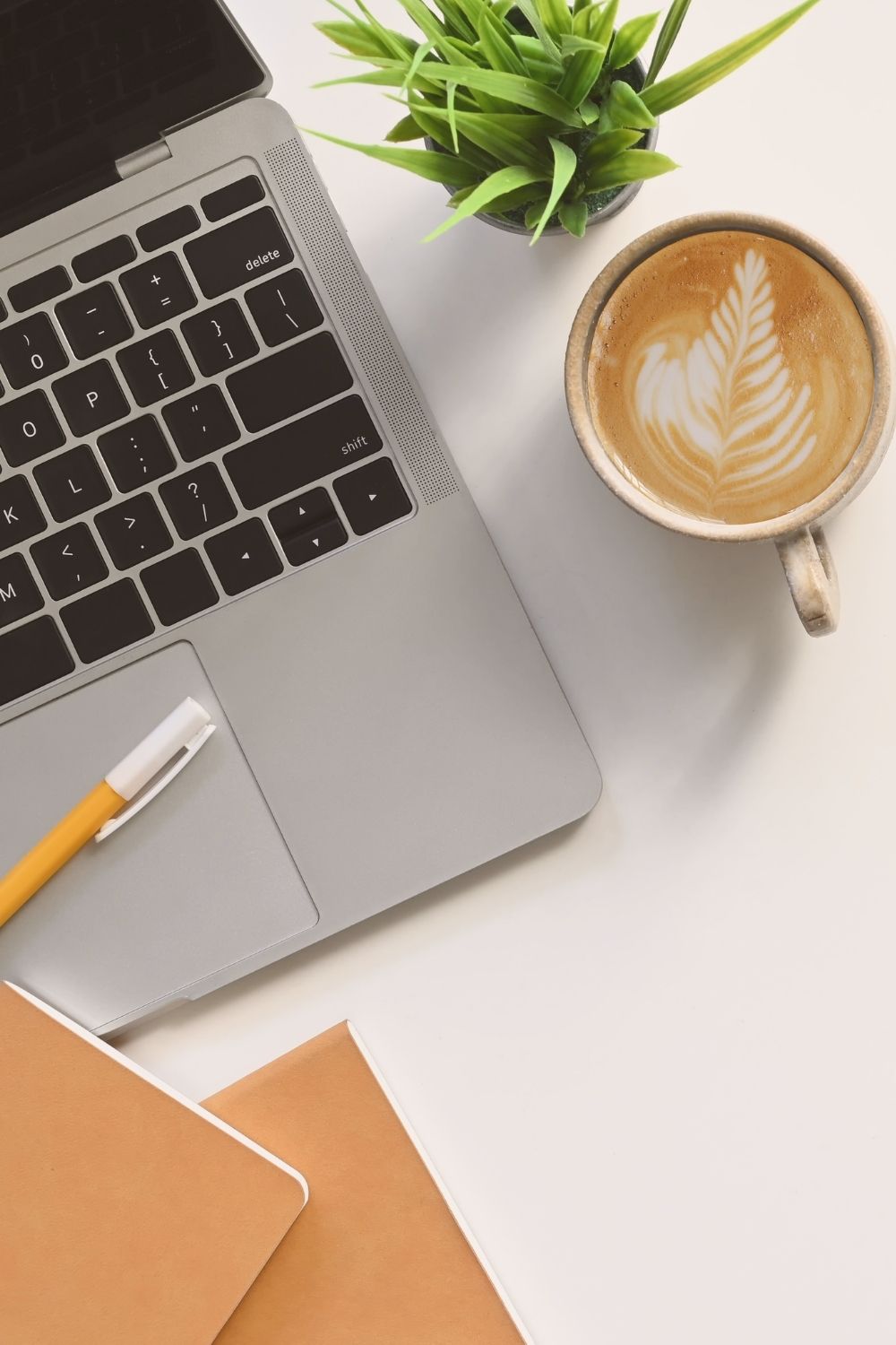 Business Tips Article with computer and coffee mug.