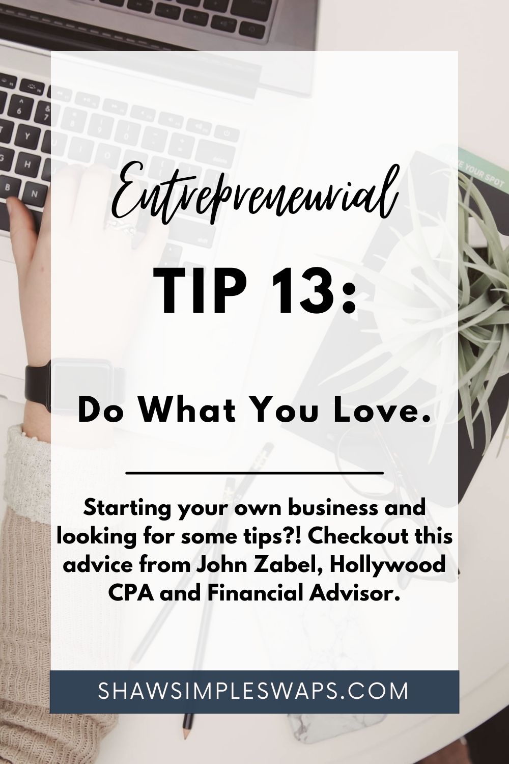 Image with writing for business tips post.