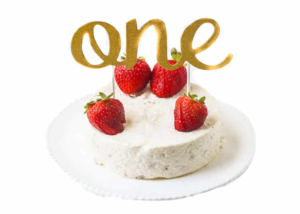 The Ultimate Healthy Baby First Birthday Smash Cake Recipe (No Added Sugar)  - My Little Eater