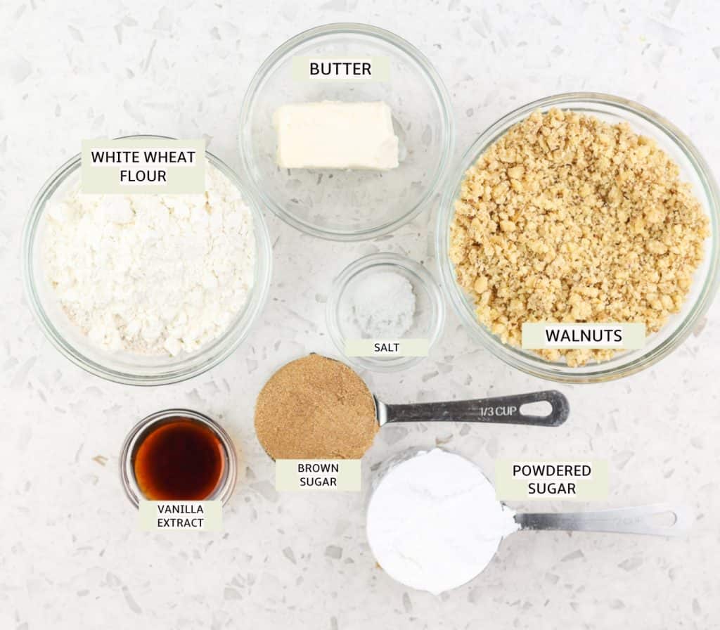 Ingredients to make cookies. 