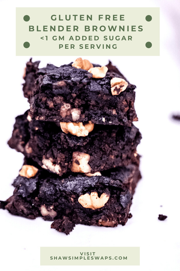 Gluten Free Brownie Recipe - A delicious, blender brownie recipe that's naturally gluten free, dairy free, artificial sugar free and actually delicious. No sponge like tasting brownies here! This pecan flour base will have your entire crowd asking for more! #glutenfreebrownies #brownierecipe #blenderbrownies #healthydesserts #dairyfreebrownies