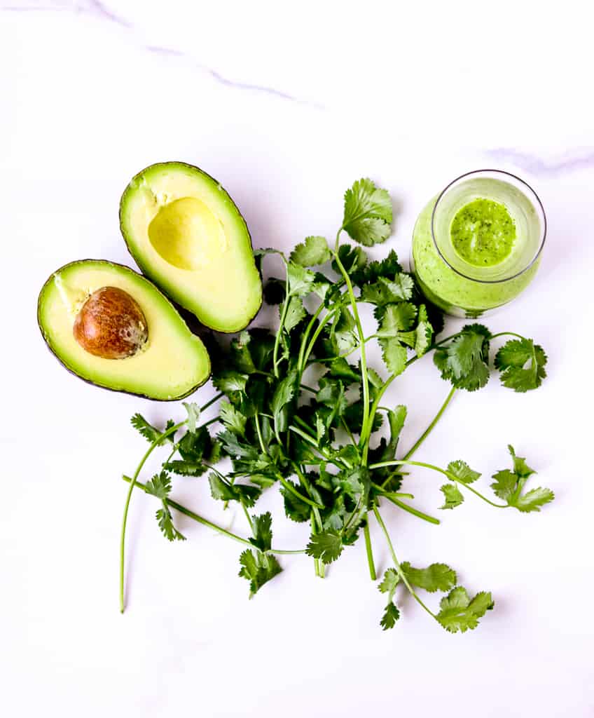 Avocado Green Goddess Dressing (Vegan)