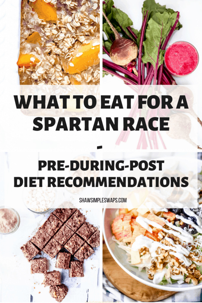 Spartan Diet Tips - What to eat pre, during and post workouts to help boost your energy, lose body fat and gain muscle during your training. #spartanrace #spartanracetraining