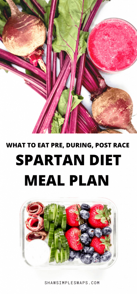 Spartan Diet Tips - What to eat pre, during and post workouts to help boost your energy, lose body fat and gain muscle during your training. #spartanrace #spartanracetraining