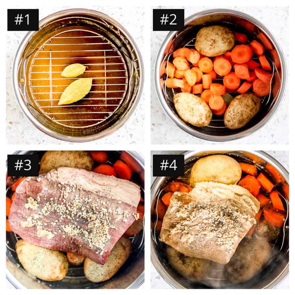 Picture of the steps to make Instant Pot Round Roast.