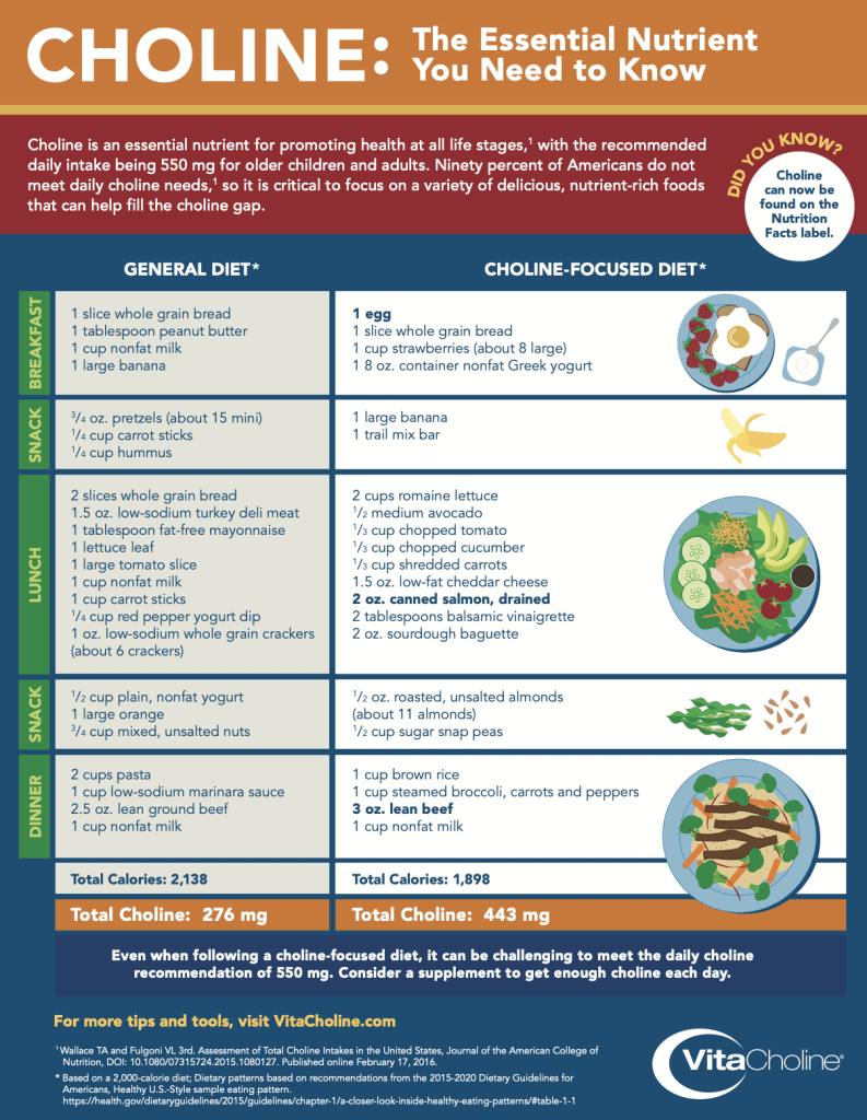 Picture of choline menu model. 