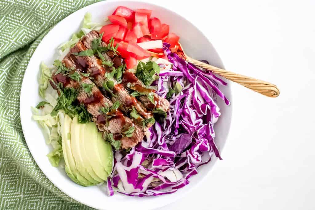 Image of beef brisket salad.