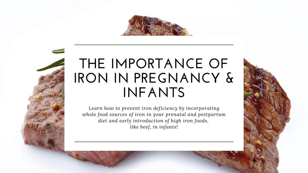 Image of beef describing post about beef and iron.