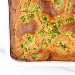 Image of hatch chile healthy cornbread recipe.