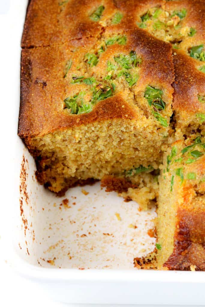 Image of healthy homemade cornbread.