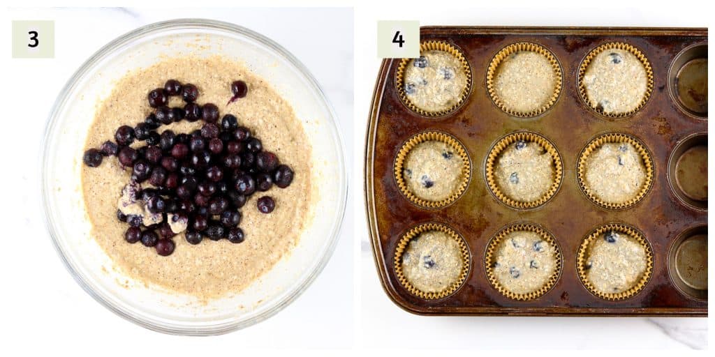 Process shots to make muffins.