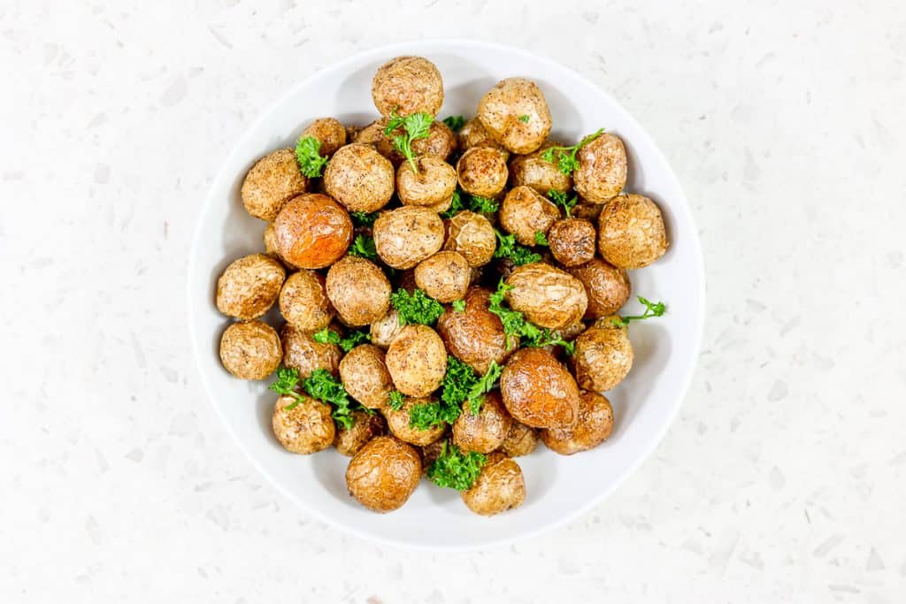 Potatoes in a bowl.