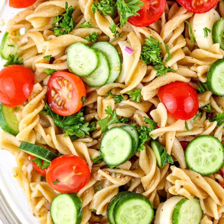 Mediterranean Pasta Salad - Ready in 15 Minutes - Shaw Simple Swaps