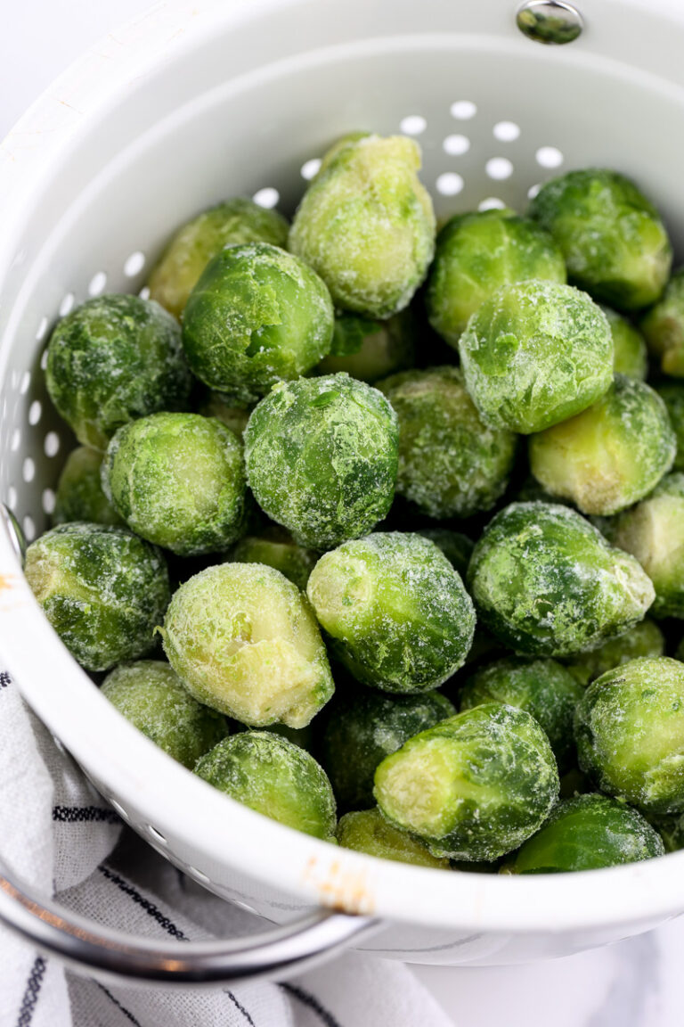 Air Fryer Frozen Brussel Sprouts with Miso Dressing (i.e. Brussels Sprouts)