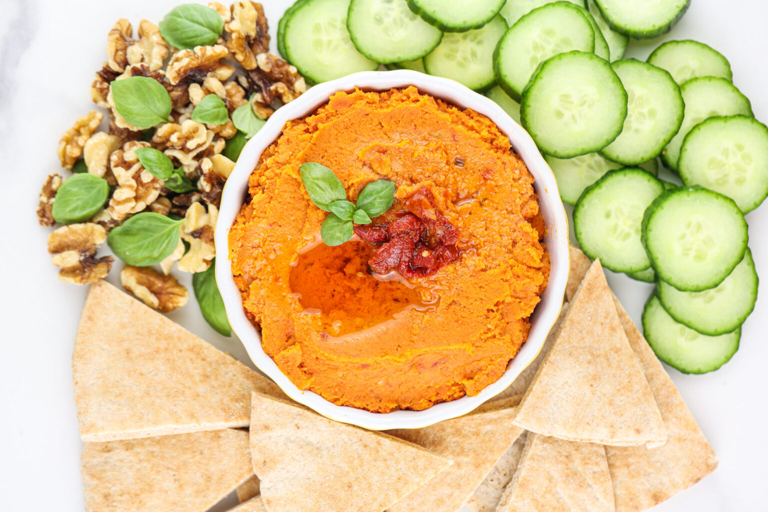 The Easiest SunDried Tomato Hummus Shaw Simple Swaps