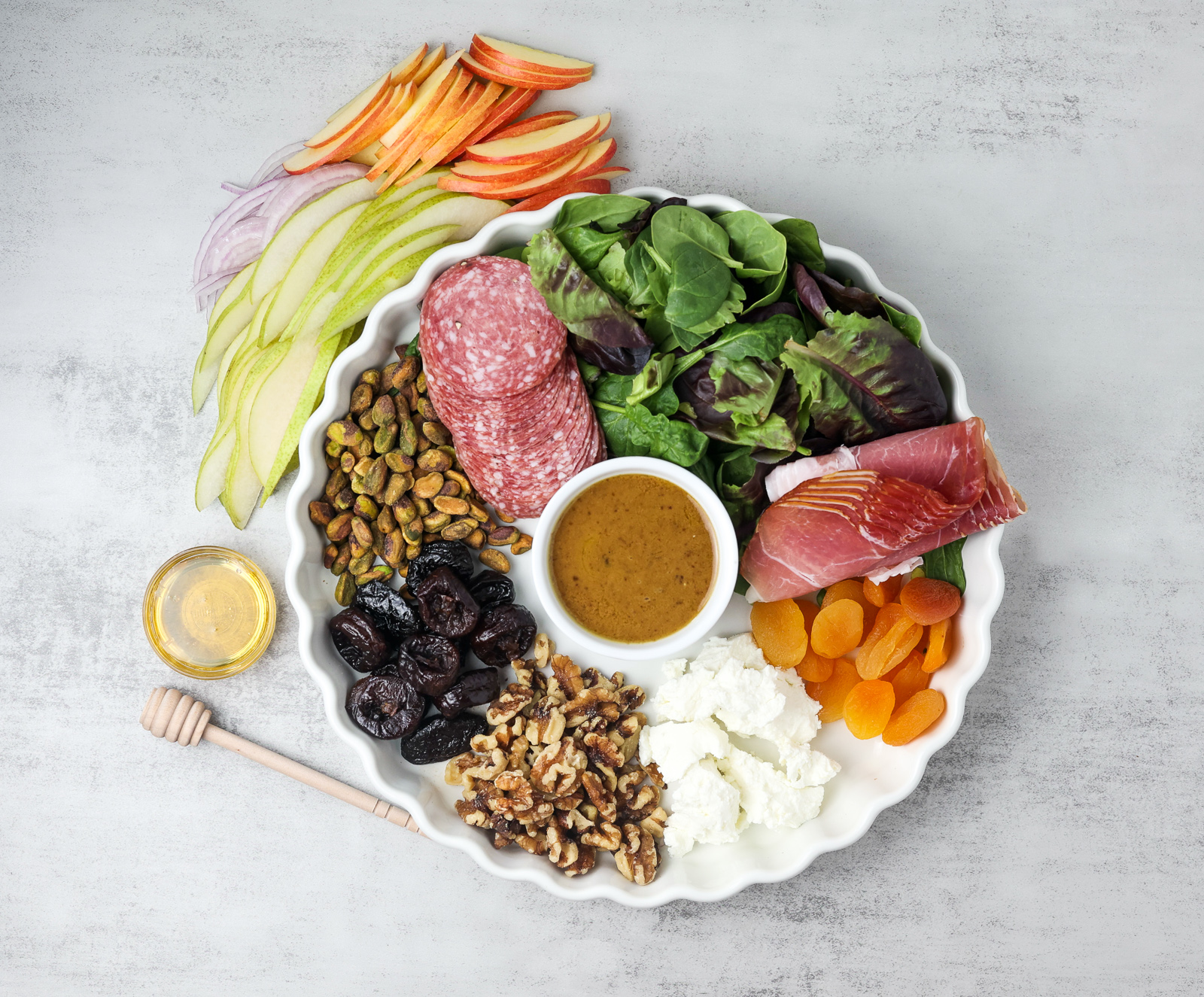 Styled charcuterie salad